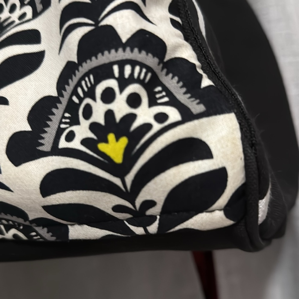 Large Vera Bradley Tote Bag-Black/White/Gray-Open Top-Reusable Bag Included-GUC - Picture 10 of 16
